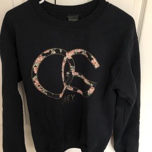 OBEY Sweatshirt Floral Print